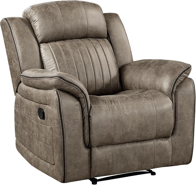 Lexicon Recliner Living Room Set, Home Theater Seating, Manual Polished - Image 4