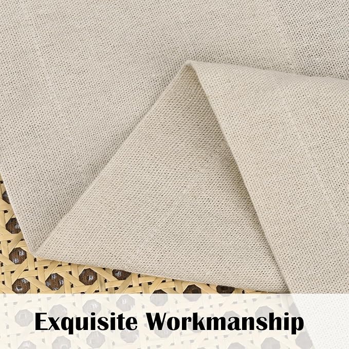 FRAMICS Farmhouse Cotton Linen Curtains - Image 3