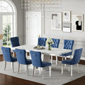 Henf 63"-79" Extendable Dining Room Table and Chairs Set by Henf