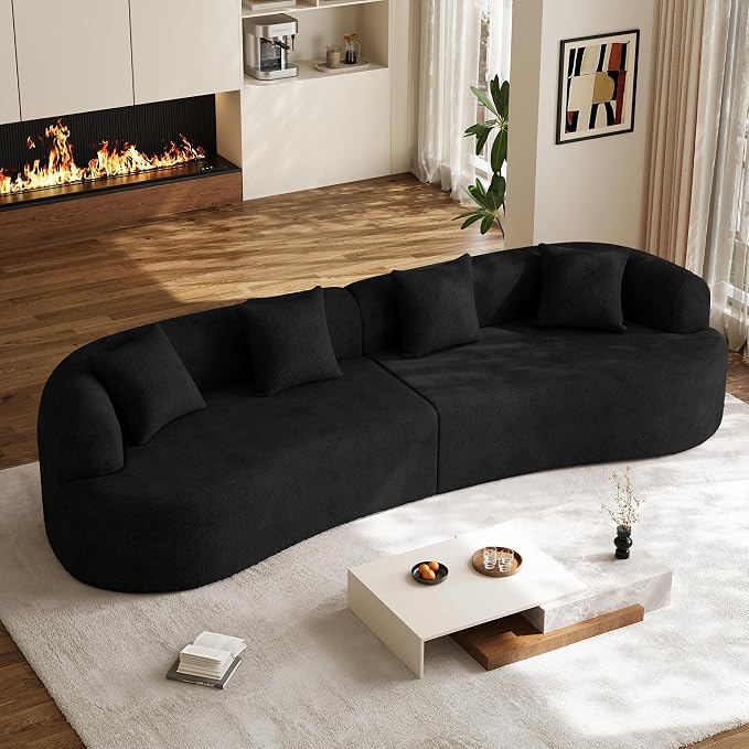 131" Oversized Sectional Sofa for Living Room, Modern Luxury Plush Chenille by DAMAIFROMFURNITURE