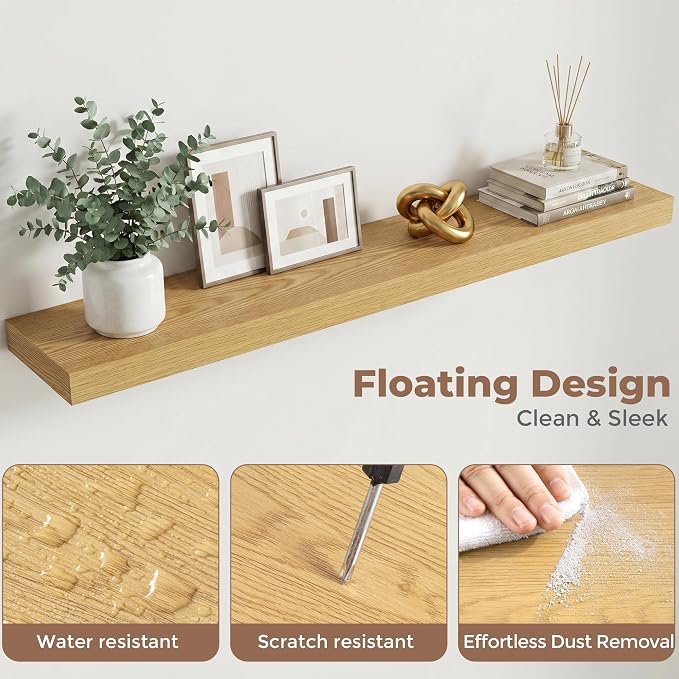 FLYJOE Floating Shelves for Wall, 48 Inch Floating Shelves Set of 1, Kitchen - Image 4