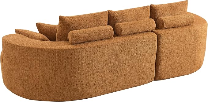 106'' Sectional Curved Sofa Sponge Couch - Image 5