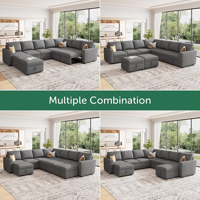 HONBAY Modular Sectional Sleeper Sofa - Image 4
