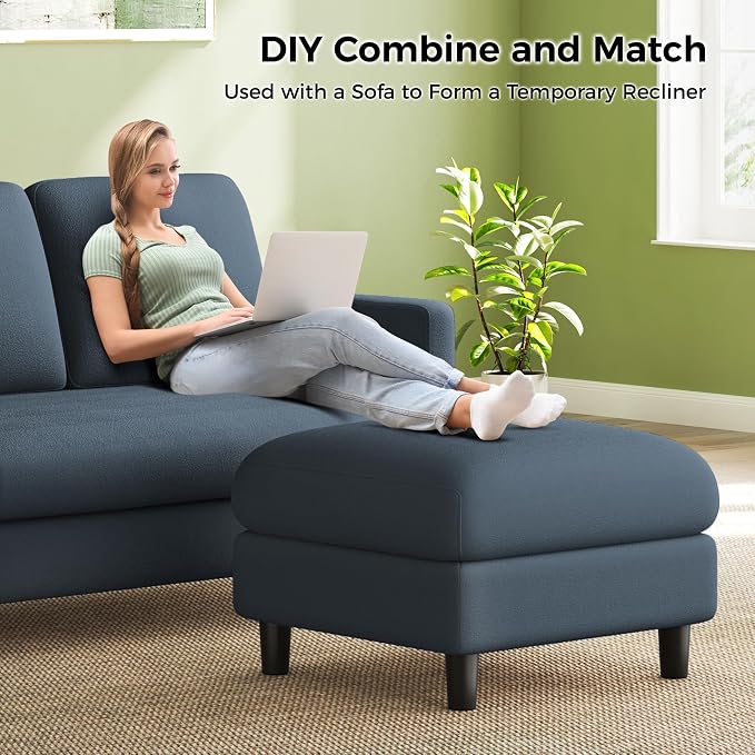Welzona 83" Couches for Living Room, Teddy Sofa Couch - Image 9