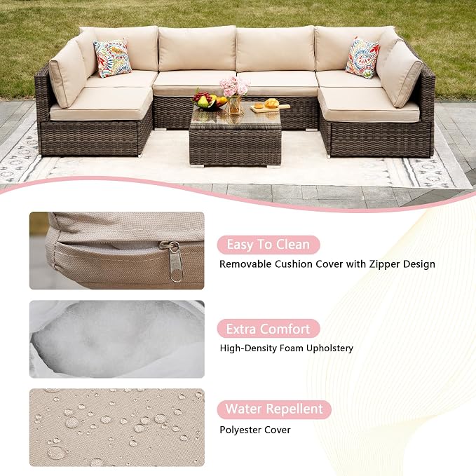 7-Piece Outdoor Patio Furniture Set - Image 4