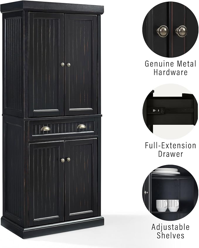 Crosley Furniture Seaside Coastal Pantry Storage Cabinet - Image 7