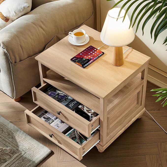 Joaxswe Farmhouse Nightstand - Image 8