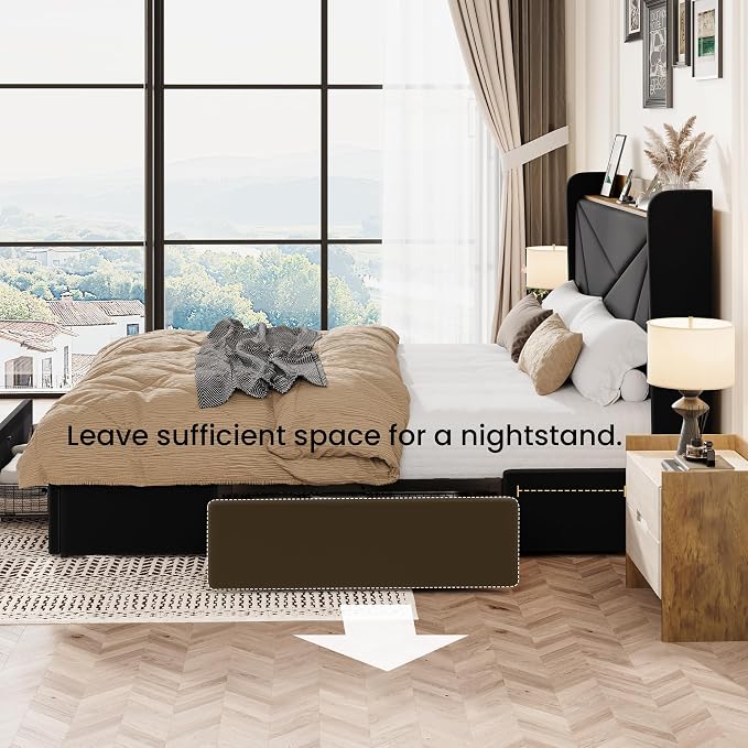 SHA CERLIN Full Size Bed Frame - Image 8