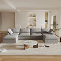 Cloud Modular Sectional Sofa Couch, 160.6" U Shaped Convertible Couches by SofaFurniture