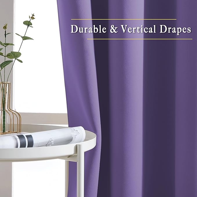 NICETOWN Bedroom Blackout Curtains Panels - Image 5
