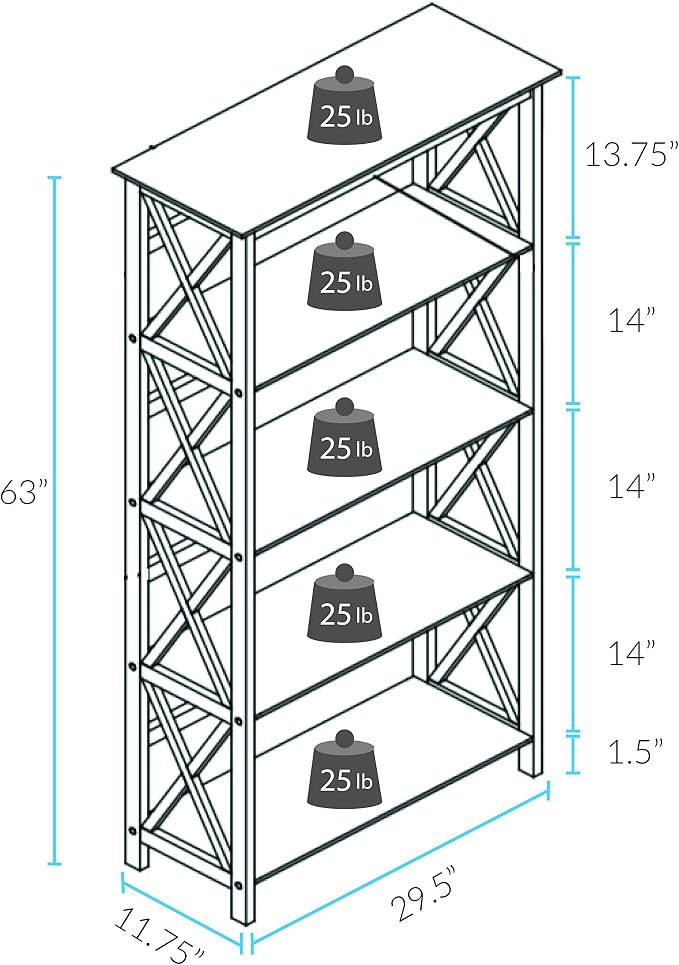 Casual Home Shelf Bookcase - Image 3