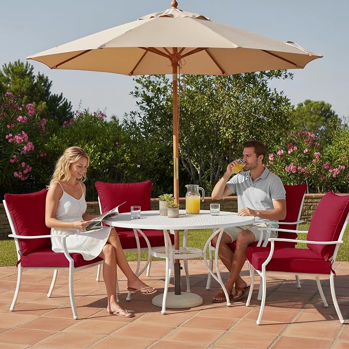 Summsun Outdoor Cushions for Patio Furniture, Double-Sided Waterproof Backrest - Image 8