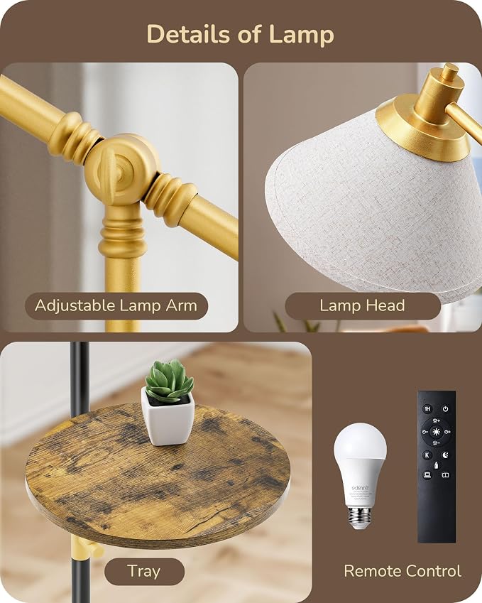 EDISHINE 68" Arc Floor Lamp - Image 7