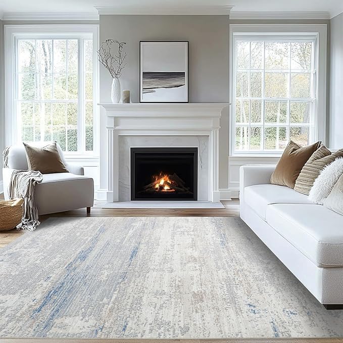 Washable Rugs 5x7 Area Rugs for Living Room- Modern Abstract Rugs for Bedroom - Image 8