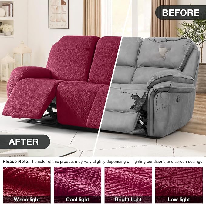 Timeles Recliner Covers for 3 Seater Reclining Couch Covers Sofa Slipcover - Image 4