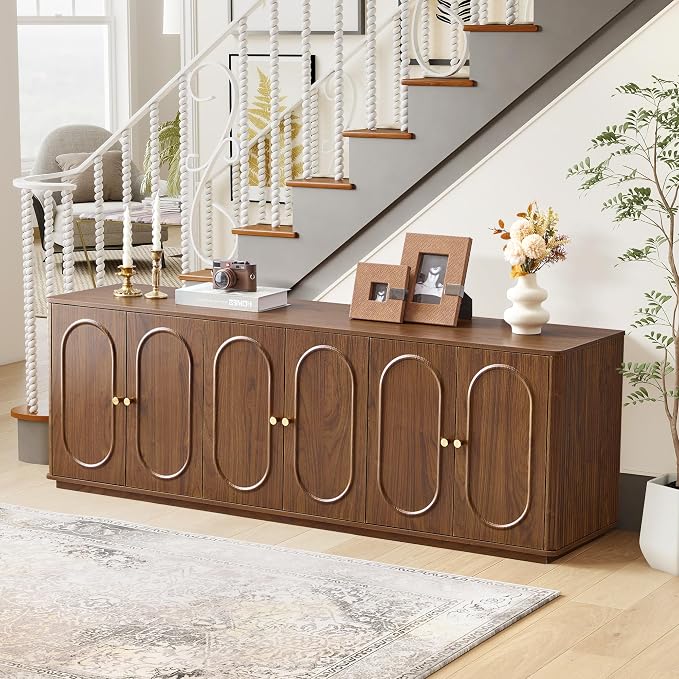 63'' Fluted Sideboard Buffet Cabinet - Image 7