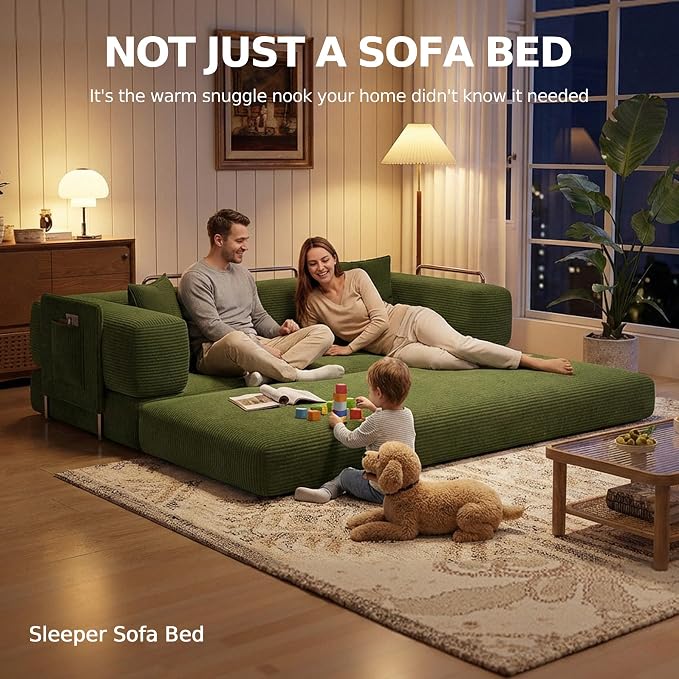 MoonSpeak 78.8''Sleeper Couch Bed - Image 9