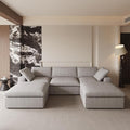 Cloud Modular Sectional Sofa Couch, 120.45" U Shaped Convertible Couches by SofaFurniture