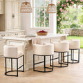 ClinQ 26" H Counter Height Bar Stools Set of 4, Modern Barrel Counter Stools by ExperienceExquisiteLife