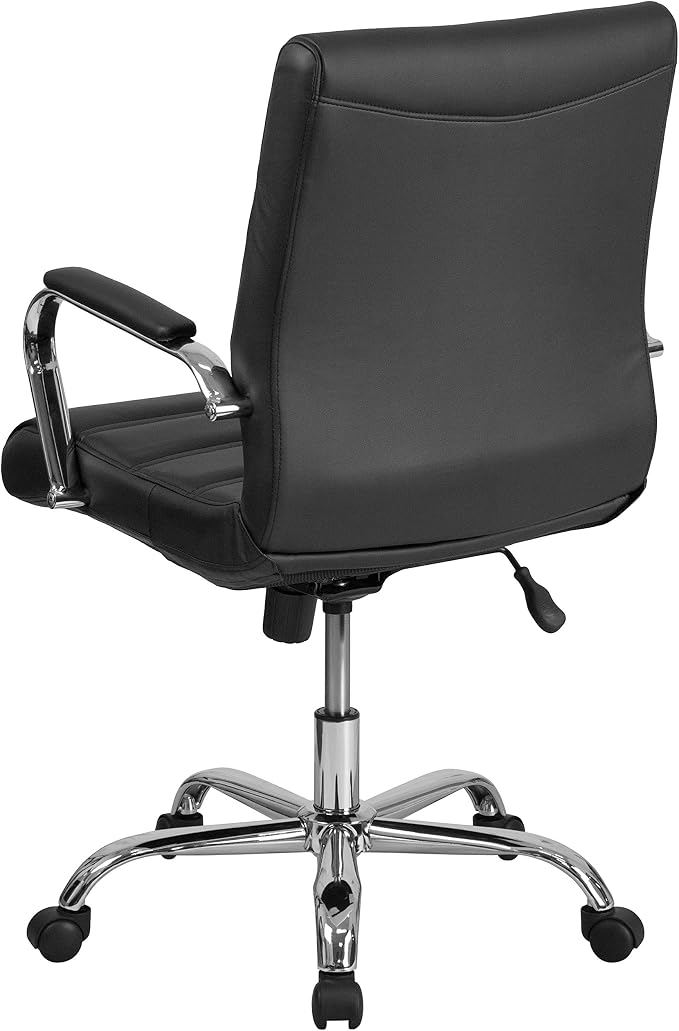 Flash Furniture Whitney Mid-Back Swivel LeatherSoft Desk Chair - Image 11