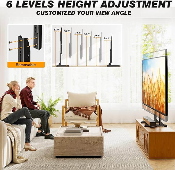 5Rcom Table Top TV Stand, Universal TV Stand - Image 2