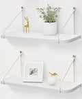 Afuly White Shelves for Wall, Floating Shelf Bathroom, Wall Mounted Shelves for by Afuly