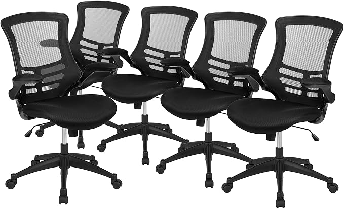 Flash Furniture Kelista Mid-Back Black Mesh Swivel Ergonomic Task Office Chair by FlashFurniture