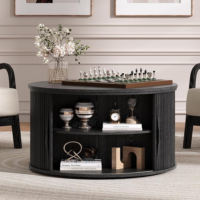 SULIVES Round Coffee Table - Image 5