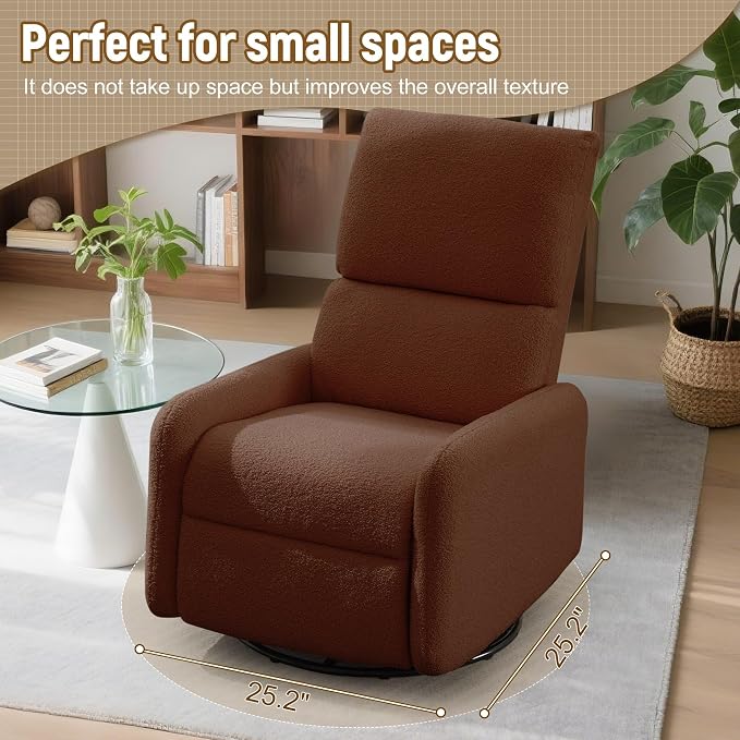 Korser 360° Rocking Chair, Nursery Rocker Chair - Image 7