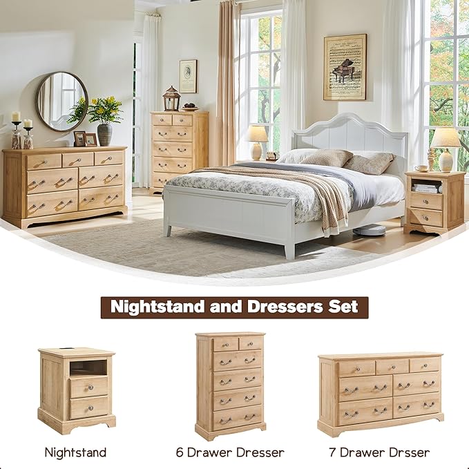 T4TREAM 6 Drawers Dresser Chests - Image 3
