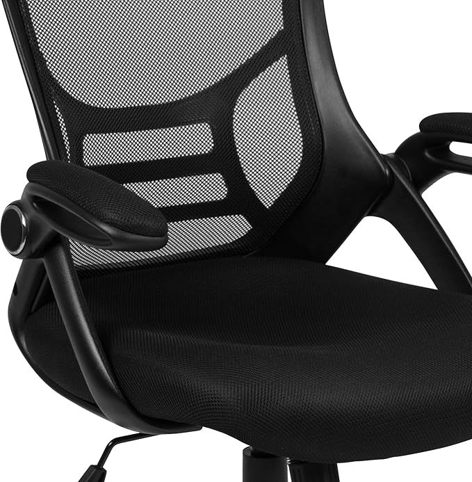 Flash Furniture Porter High Back Black Mesh Ergonomic Swivel Office Chair - Image 20