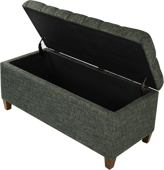 Homepop Home Decor Tufted Ainsley Button Storage Ottoman Bench - Image 8