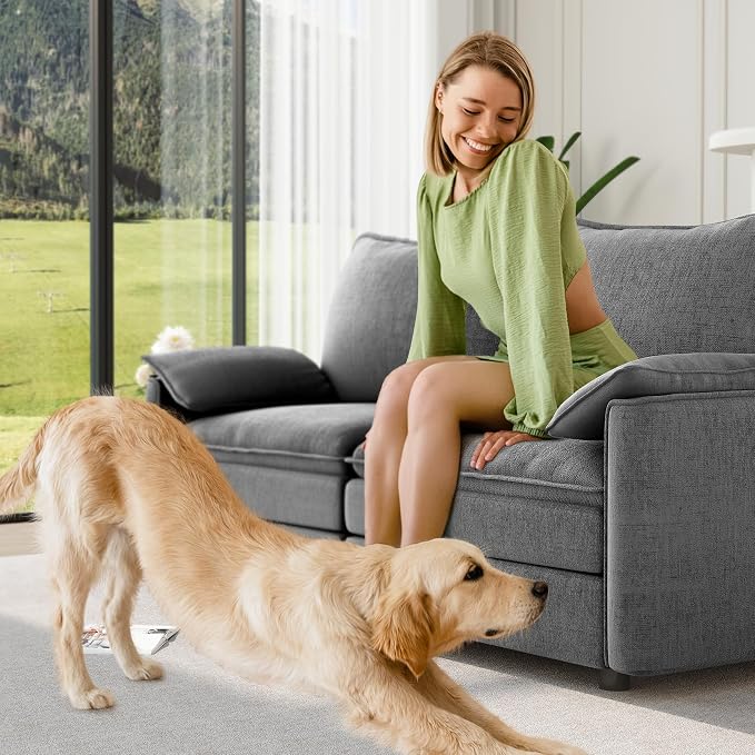 Vesgantti 74" Loveseat Sofa for Living Room, Comfy Cloud Couch Deep Seat - Image 6