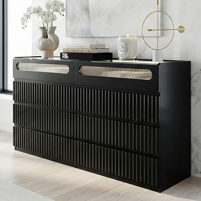 senlin Fluted 8 Drawer Dresser, - Image 7