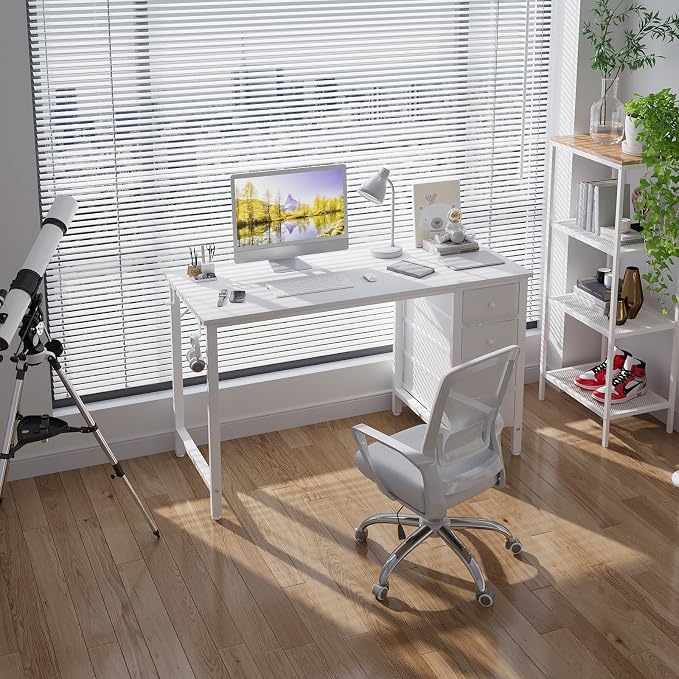 Lufeiya White Computer Desk - Image 2