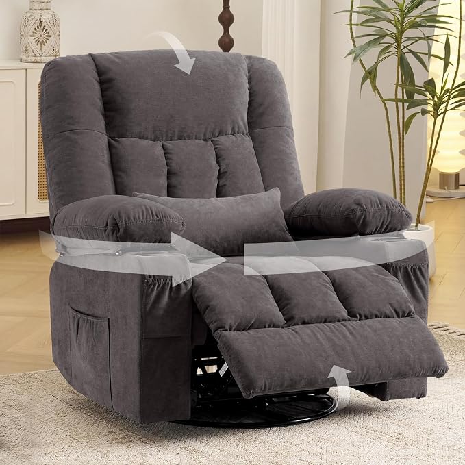 Swivel Rocker Recliner Chair - Image 3