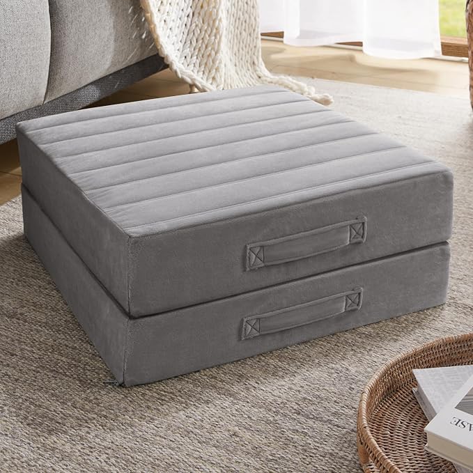 Codi High Density Foam Floor Pillow 2 Sets, Large Meditation Cushions Seating by Codi
