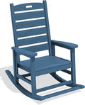 SERWALL Oversized Outdoor Rocking Chair, HDPE Patio Rocking Chair by SERWALL