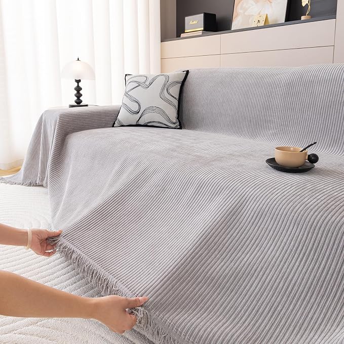 DREAMINGO Modern Minimalist Sofa Covers Washable Pet Furniture Protector Couch - Image 3
