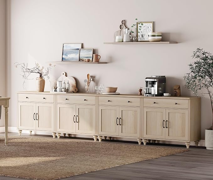 WAMPAT Farmhouse TV Stand for 85 inch TV - Image 5