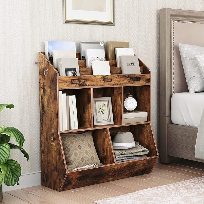 HOOBRO Kids Bookshelf, Toy Storage Organizer, Bookshelf - Image 2
