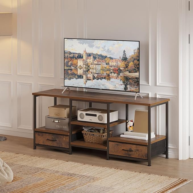 DUMOS 47 Inch TV Stand for 55-65 Inch TVs, Entertainment Center - Image 9