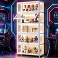 Display Cabinet with Acrylic Door, 5-Tier Curio Display Cabinet, Display Case by iusyugh