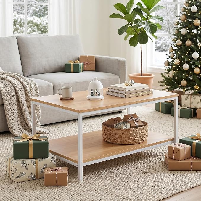 ZenStyle Industrial Coffee Table - Image 8