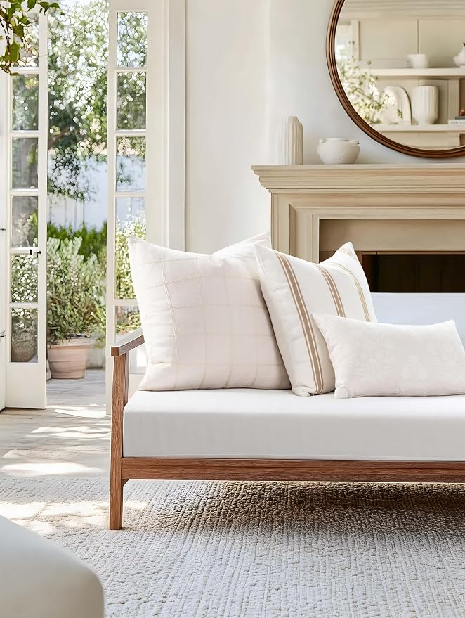 Crumbs Home Modern Farmhouse Fall Linen Indoor Outdoor Throw Pillow Cover Only - Image 2