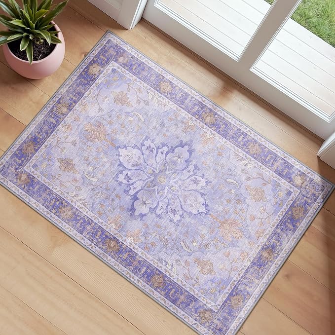 RELEANY Area Rugs 2'x4' Kitchen Rugs Entry Rug Small Rugs by RELEANY