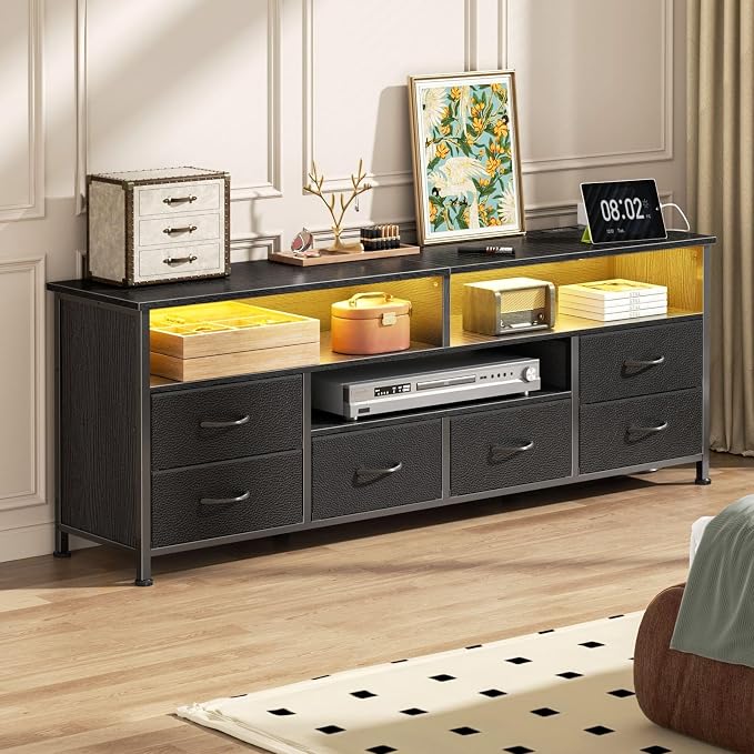 Furologee 55 Inch TV Stand, Entertainment Center - Image 7