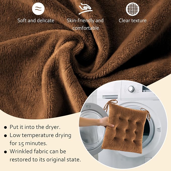 ELFJOY Rocking Chair Cushion Large Rocking Chair Pads - Image 4