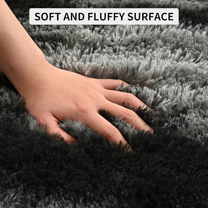 Tepook Soft Fluffy Rugs for Bedroom, 4x6 Area Rug for Living Room, Modern - Image 6