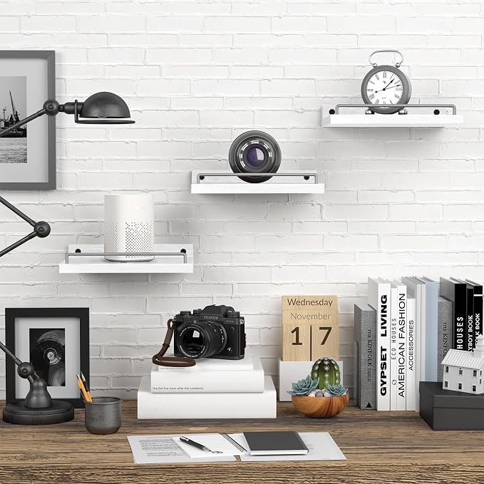RYOFOBETTO Small Floating Shelf, 6X9 Inches Farmhouse Wall Shelves - Image 4